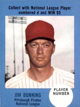 1968 Atlantic Oil Play Ball Contest Cards #NNO Jim Bunning Front