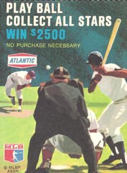 1968 Atlantic Oil Play Ball Contest Cards #NNO Bert Campaneris Back