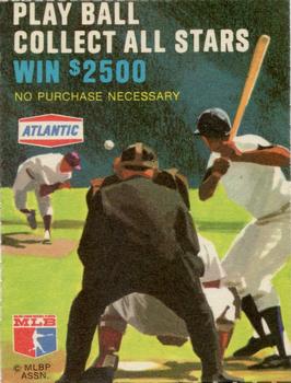 1968 Atlantic Oil Play Ball Contest Cards #NNO Roger Maris Back