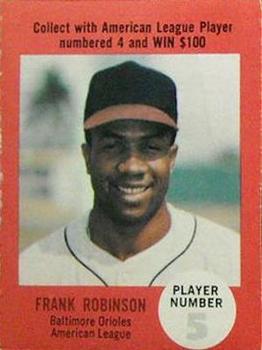 1968 Atlantic Oil Play Ball Contest Cards #NNO Frank Robinson Front