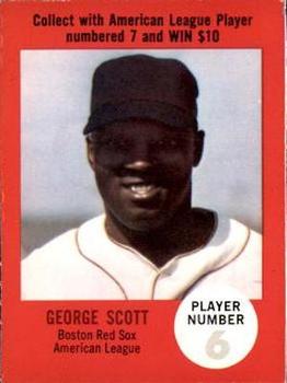 1968 Atlantic Oil Play Ball Contest Cards #NNO George Scott Front