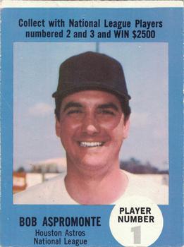 1968 Atlantic Oil Play Ball Contest Cards #NNO Bob Aspromonte Front