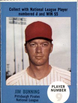 1968 Atlantic Oil Play Ball Contest Cards #NNO Jim Bunning Front
