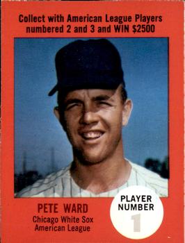 1968 Atlantic Oil Play Ball Contest Cards #NNO Pete Ward Front