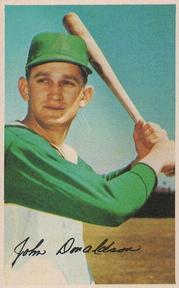 1969 MLB PhotoStamps #NNO John Donaldson Front