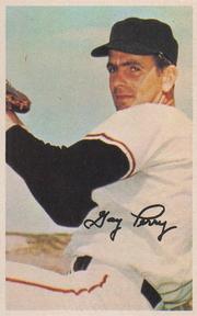 1969 MLB PhotoStamps #NNO Gaylord Perry Front