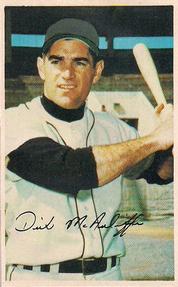 1969 MLB PhotoStamps #NNO Dick McAuliffe Front