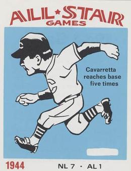 1974 Laughlin All-Star Games #44 Phil Cavarretta - 1944 Front