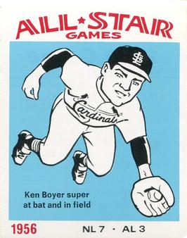 1974 Laughlin All-Star Games #56 Ken Boyer - 1956 Front
