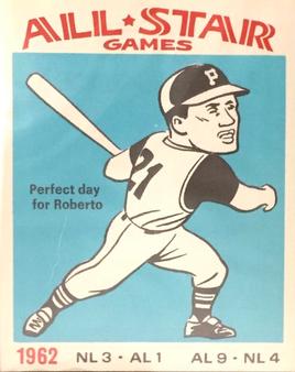 1974 Laughlin All-Star Games #62 Roberto Clemente - 1962 Front