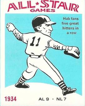 1974 Laughlin All-Star Games #34 Carl Hubbell - 1934 Front