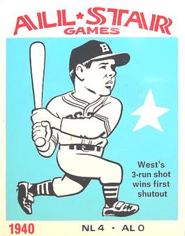 1974 Laughlin All-Star Games #40 Max West - 1940 Front