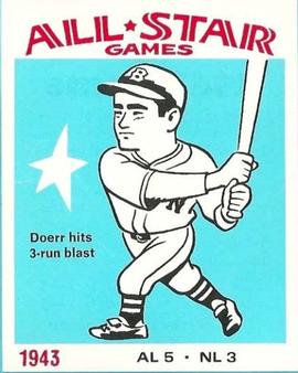 1974 Laughlin All-Star Games #43 Bobby Doerr - 1943 Front