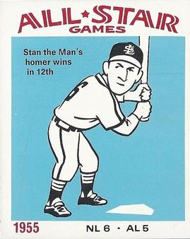 1974 Laughlin All-Star Games #55 Stan Musial - 1955 Front