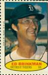 1974 Topps Stamps #NNO Ed Brinkman Front