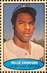 1974 Topps Stamps #NNO Willie Crawford Front