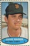 1974 Topps Stamps #NNO Dave Rader Front