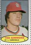 1974 Topps Stamps #NNO Ted Simmons Front