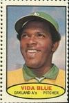 1974 Topps Stamps #NNO Vida Blue Front