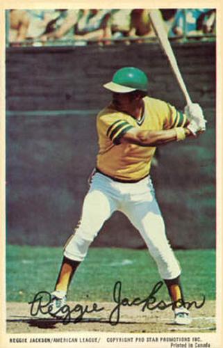1972 Pro Stars Postcards #NNO Reggie Jackson Front