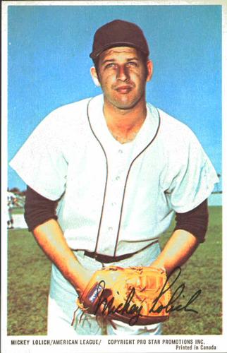 1972 Pro Stars Postcards #NNO Mickey Lolich Front