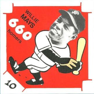 1980 Laughlin The 300/.400/500 Club #10 Willie Mays Front
