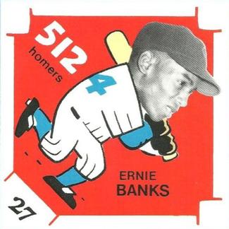 1980 Laughlin The 300/.400/500 Club #27 Ernie Banks Front