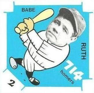 1980 Laughlin The 300/.400/500 Club #2 Babe Ruth Front