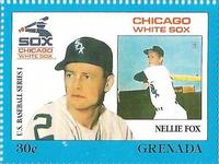 1988 Grenada Baseball Stamps #NNO Nellie Fox Front