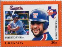 1988 Grenada Baseball Stamps #NNO Pete Incaviglia Front