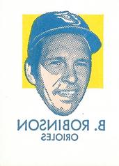 1971 Topps Tattoos #NNO Brooks Robinson Front