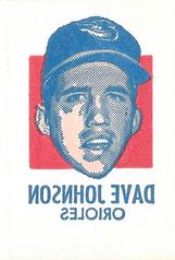 1971 Topps Tattoos #NNO Dave Johnson Front
