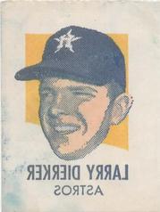 1971 Topps Tattoos #NNO Larry Dierker Front