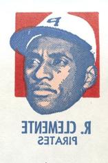 1971 Topps Tattoos #NNO Roberto Clemente Front