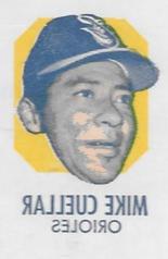 1971 Topps Tattoos #NNO Mike Cuellar Front