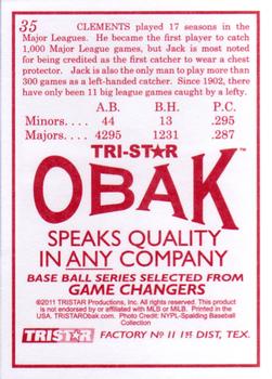 2011 TriStar Obak #35 Jack Clements Back