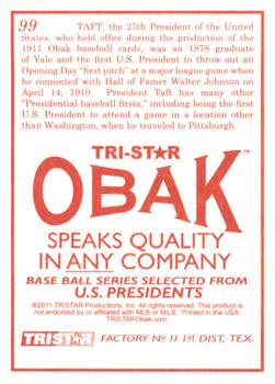 2011 TriStar Obak #99 William Taft Back