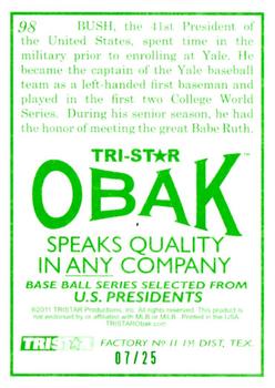 2011 TriStar Obak - Green #98 George Bush Back