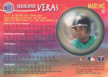 1995 Stadium Club - Crystal Ball #CB10 Quilvio Veras Back