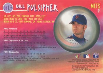 1995 Stadium Club - Crystal Ball #CB13 Bill Pulsipher Back