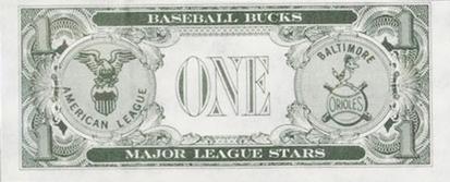 1962 Topps Baseball Bucks #NNO Jackie Brandt Back