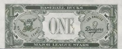 1962 Topps Baseball Bucks #NNO Frank Howard Back