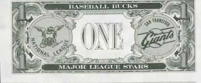 1962 Topps Baseball Bucks #NNO Stu Miller Back