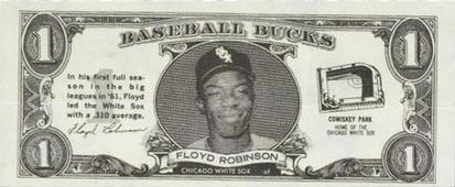 1962 Topps Baseball Bucks #NNO Floyd Robinson Front