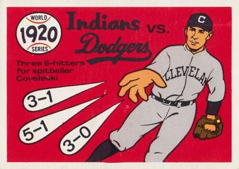 1970 Fleer World Series #17 1920 - Indians vs. Dodgers - Stan Coveleski Front