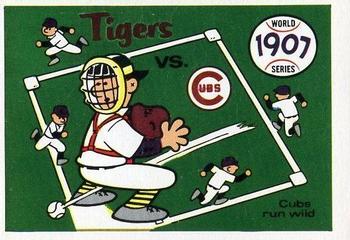 1970 Fleer World Series #4 1907 - Tigers vs. Cubs Front