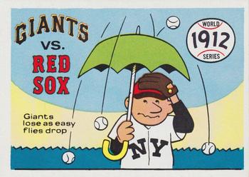 1970 Fleer World Series #9 1912 - Giants vs. Red Sox Front