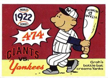 1970 Fleer World Series #19 1922 - Giants vs. Yankees - Heinie Groh Front