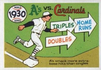 1970 Fleer World Series #27 1930 - A's vs. Cardinals Front