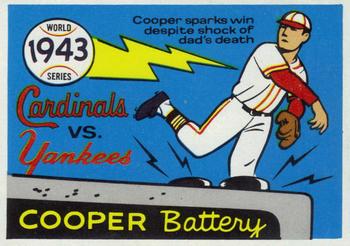 1970 Fleer World Series #40 1943 - Cardinals vs. Yankees - Mort Cooper Front